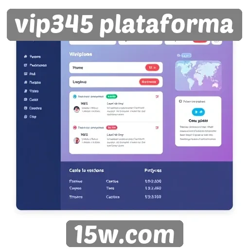 Análise da interface do site vip345 plataforma